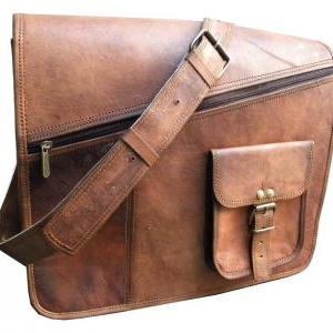 leather satchel messenger bag
