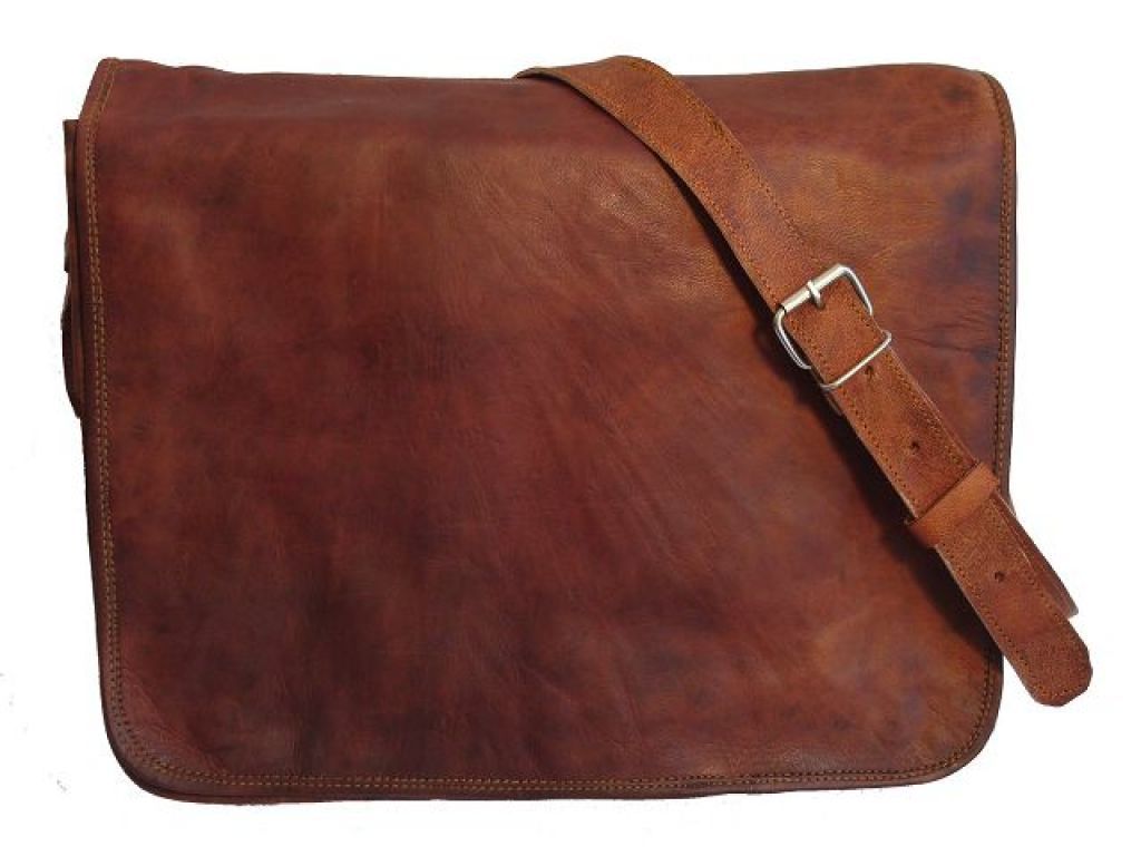 Leather Satchel Messenger Bag on Luulla